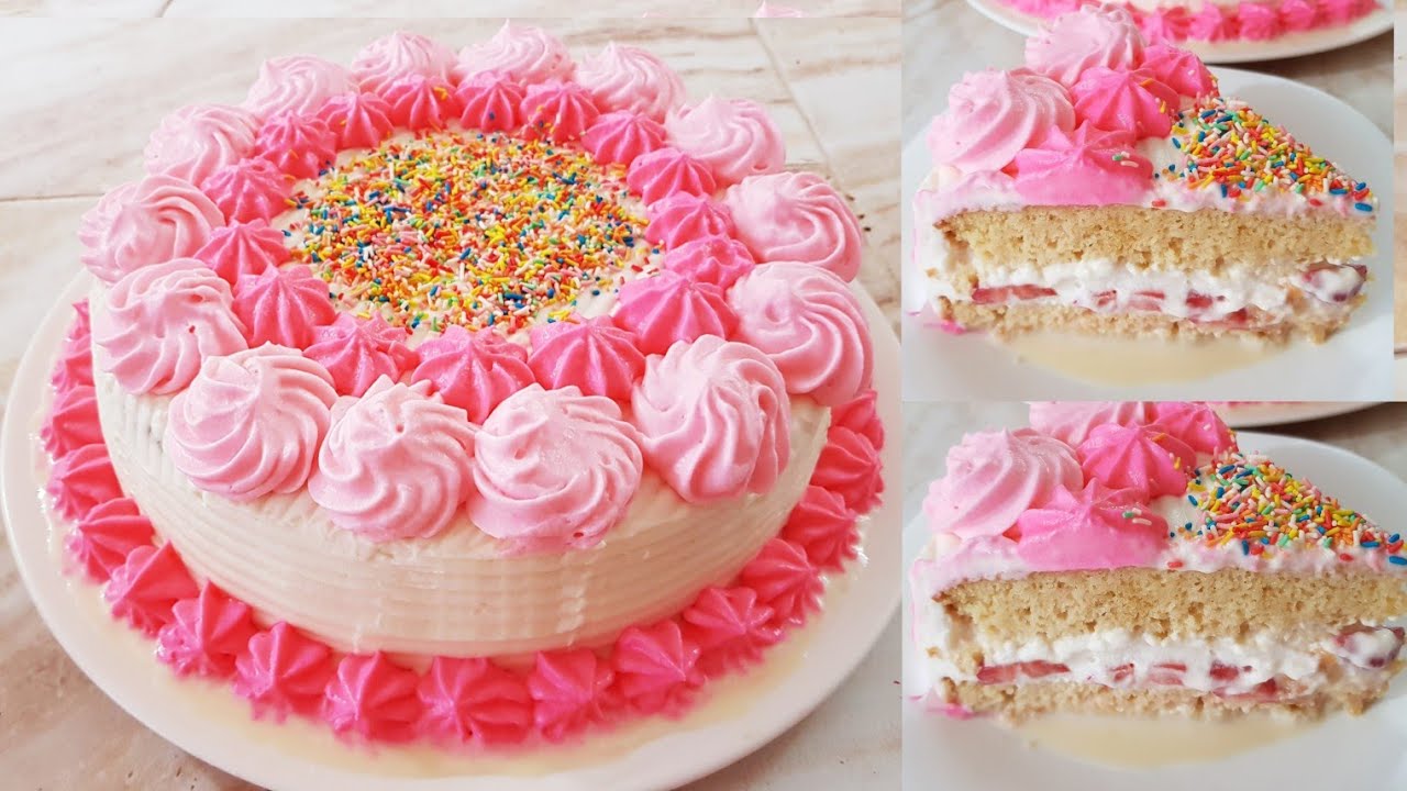 💖PASTEL FRESAS CON CREMA TRES LECHES DELICIOSO!|CELEBRANDO 100MIL SUSCRIPTORES 😍😘👍