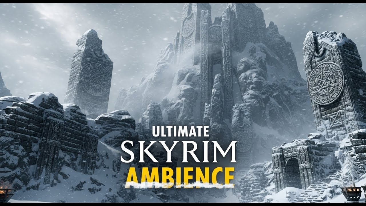 24/7 Live | Skyrim Music and Ambience | Relax, Sleep, Study, Focus Stay Focused All Day