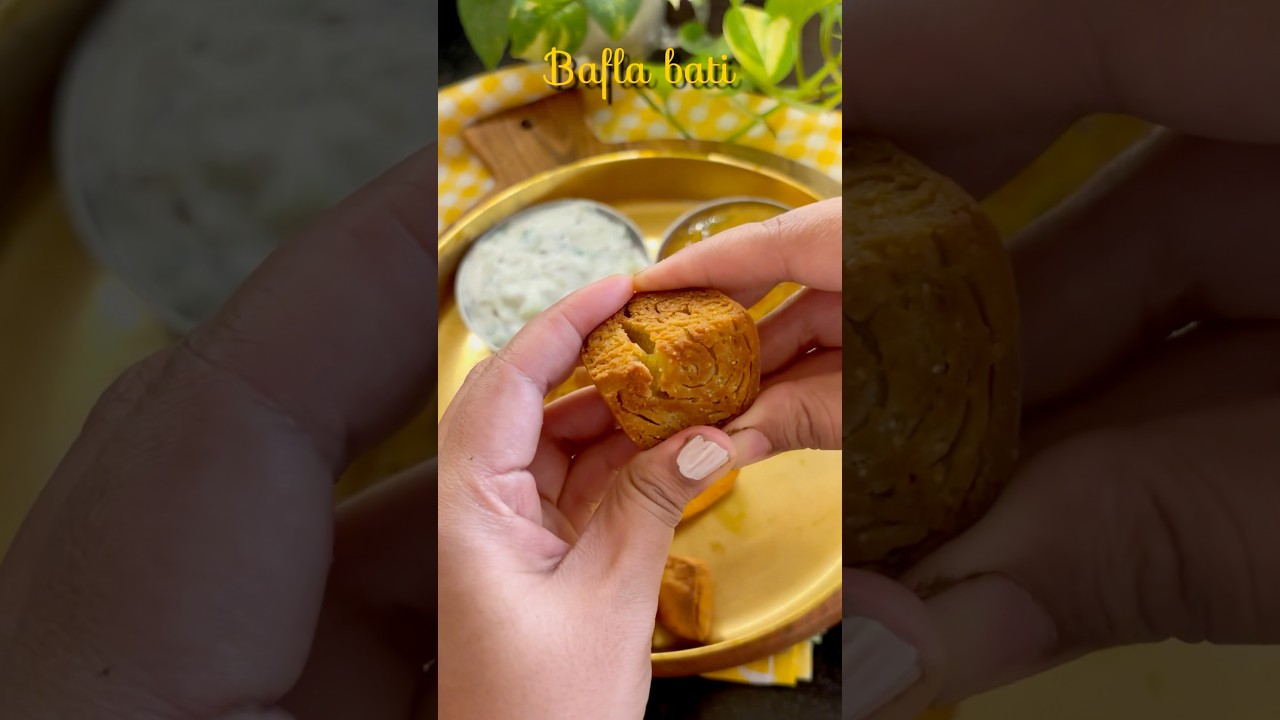 Aaj Banaya Crispy & Delicious Bafla Bati #shorts #youtubeshorts #baflabati #viralshorts