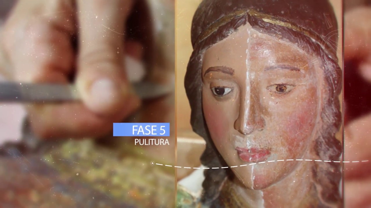 Restauro Statua San Michele Castel di Lucio