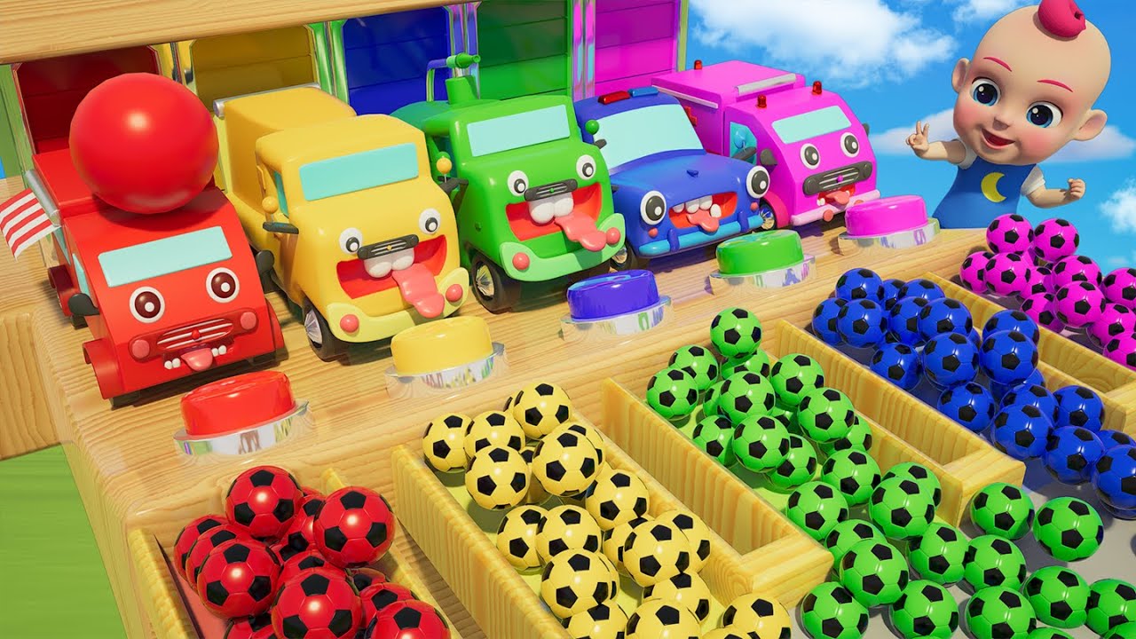 Colorful Buses & Balls | Exciting Color Challenge for Kids | Fun Learning Video 🌈🚌🎶 | Color Kids TV