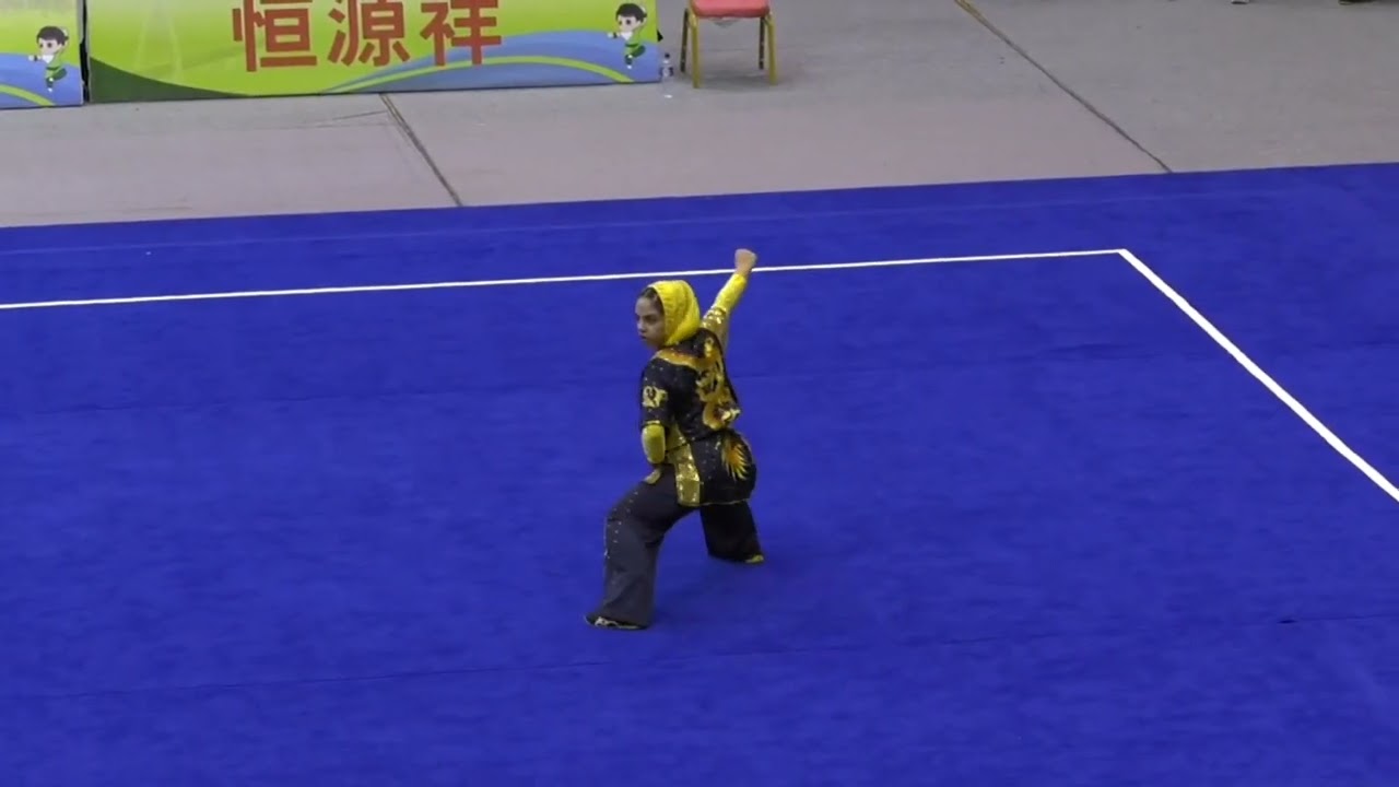 8. Sana Chek - IRAN -GOLD MEDALIST -  Score: 8.776 Girl's Nanquan Group B