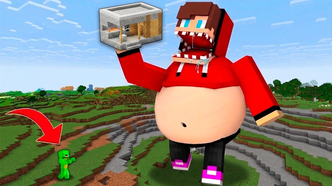 JJ ate Mikey's House in Minecraft!? Maizen