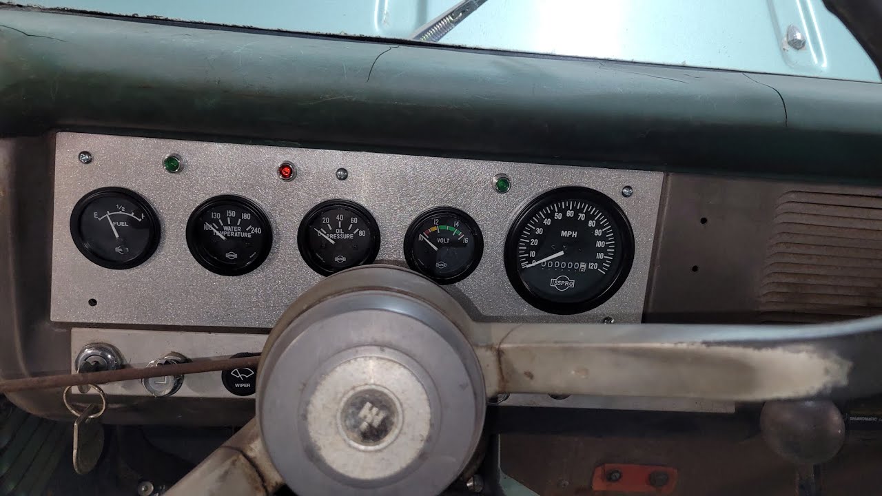 IH Scout EP8 New Gauge Panel