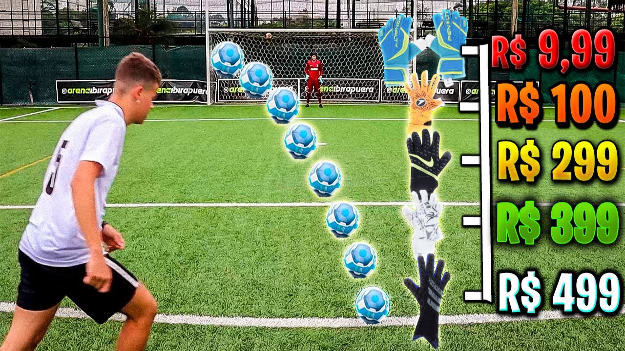 SERÁ QUE AS LUVAS DE GOLEIRO BARATAS SÃO MELHORES QUE AS PROFISSIONAIS?