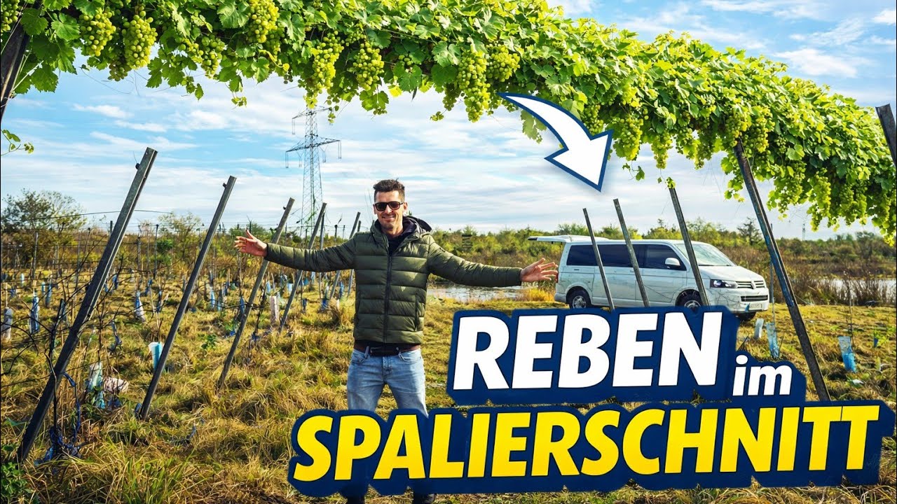 So machst du ein Weinreben Spalier | Rebschnitt Tipps für die Spaliererziehung