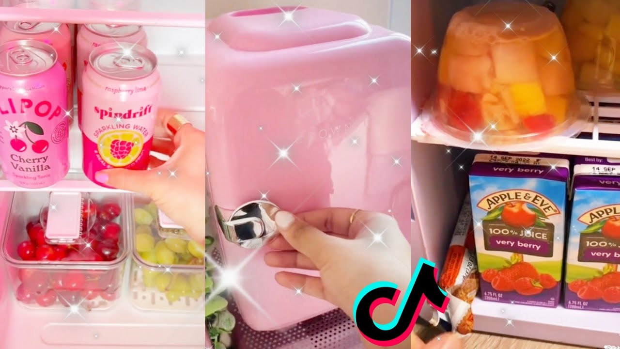 satisfying mini fridge restock tiktok compilation