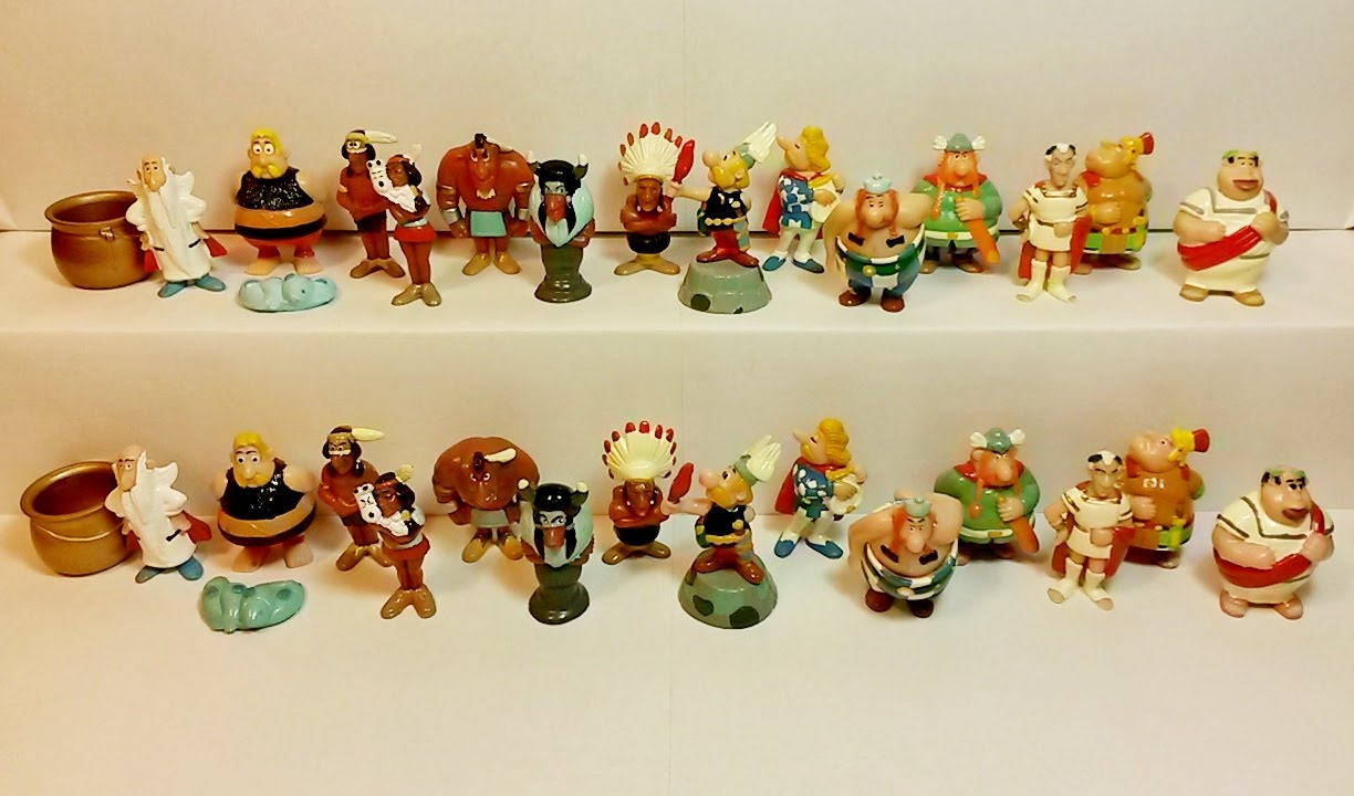 Asterix in America (France 1997 and Europe 1998) Kinder Surprise Eggs