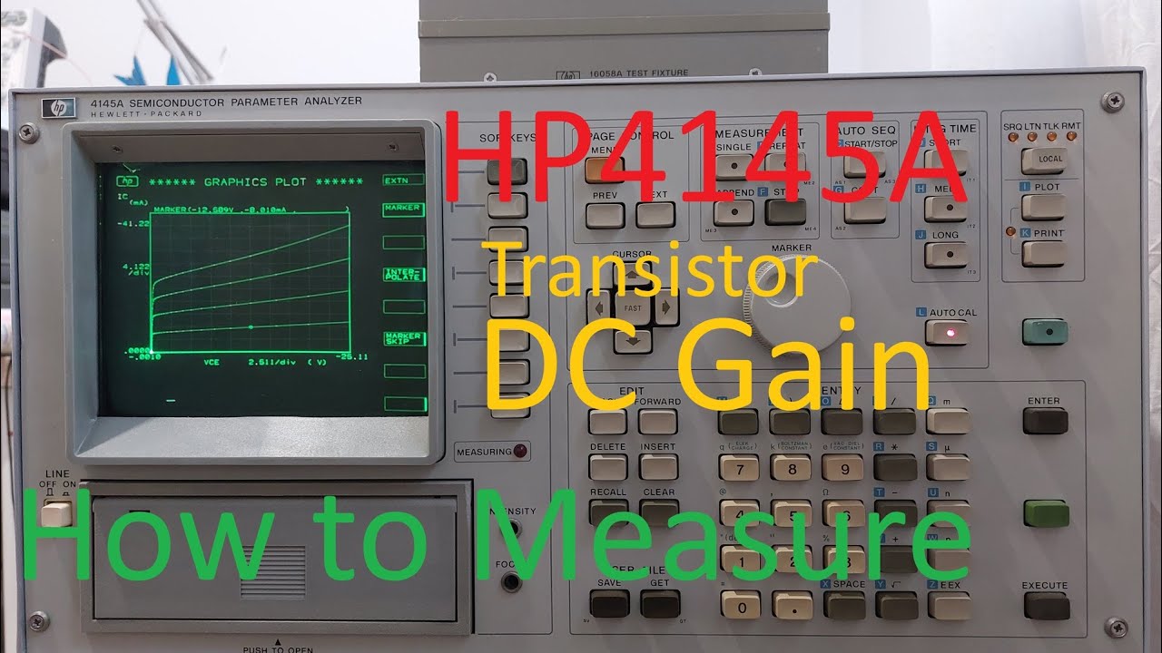 How to perform basic transistor measurements on HP4145A