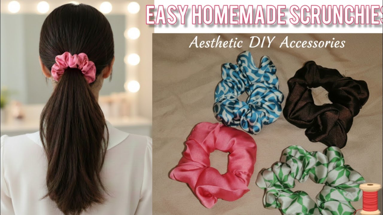Stop Buying Expensive Scrunchies! Make Them at Home| My Secret to Making Perfect Silk Scrunchies 