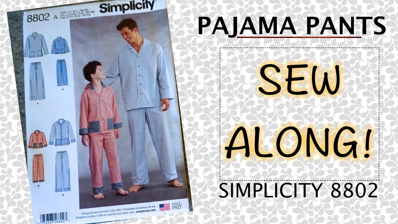 Sew some PJ pants with me! |  Simplicity 8802 SEW ALONG AND REVIEW