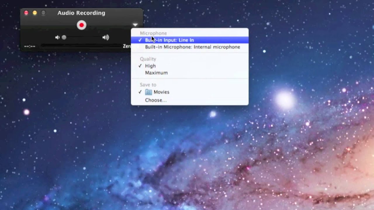 Microphone not working in Mac , quicktime