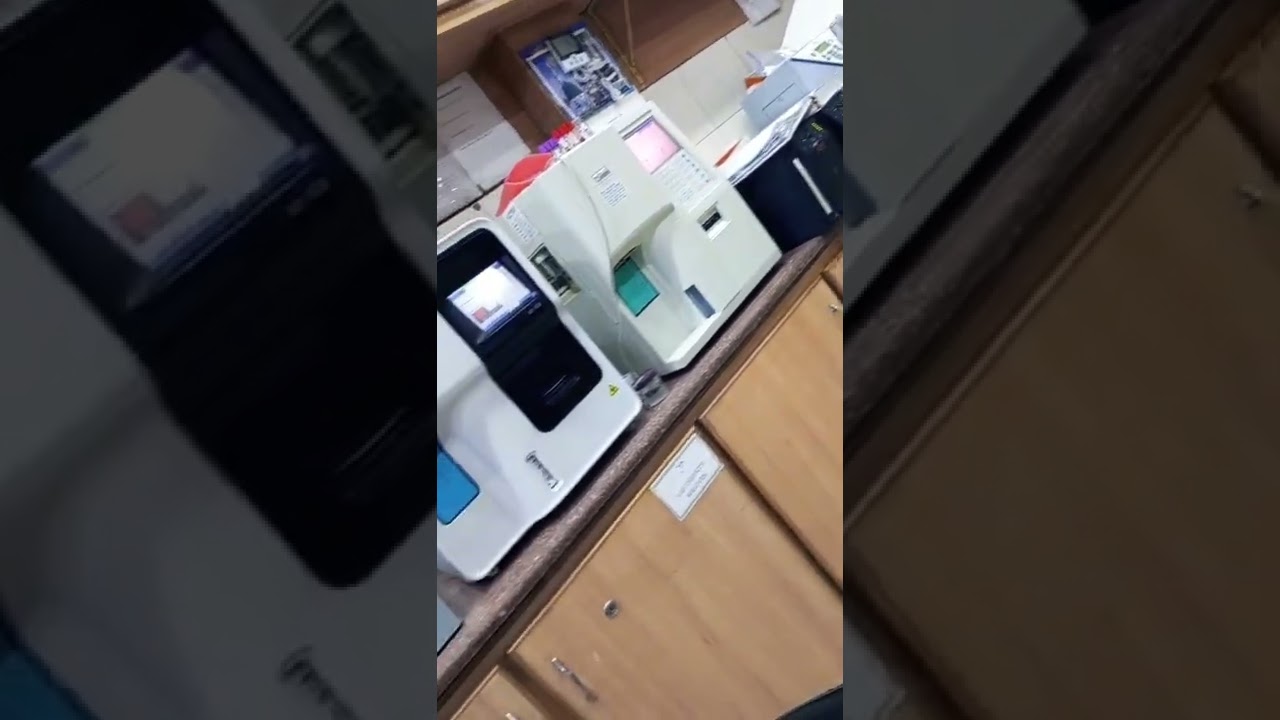 Lab 🔬Blood sampling laboratory CP sample sample machine complete blood pictures and microscope viral