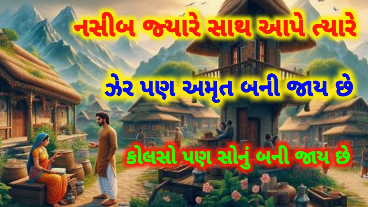 નસીબ જ્યારે સાથ આપે ત્યારે ઝેર ના લાડુ પણ સોનુ બની જાય।। અદભુત ગુજરાતી વાર્તા ।। Story in Gujrati