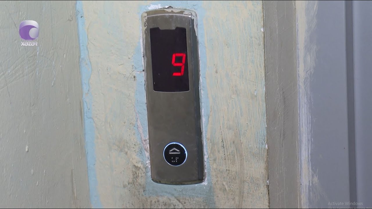 Xətaidə 9 mərtəbəli binada lift PROBLEMİ