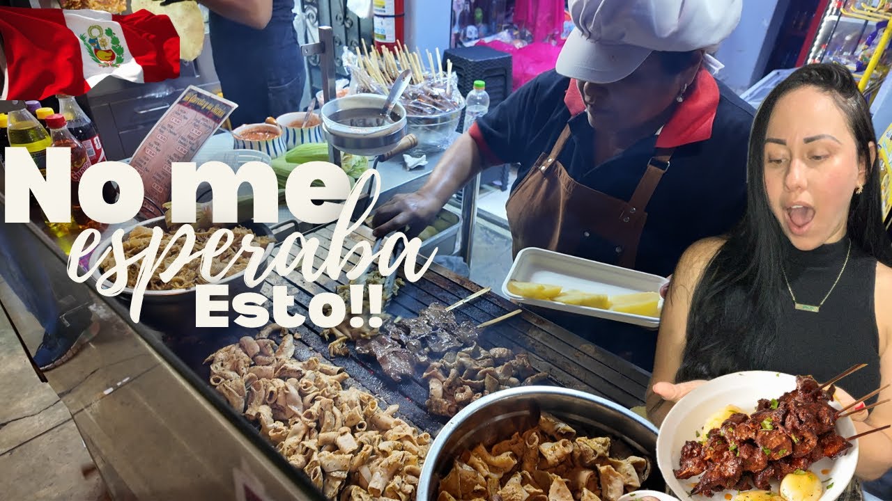 Probando Anticucho tradicional en Lima. NO ME ESPERABA ESTO 😱
