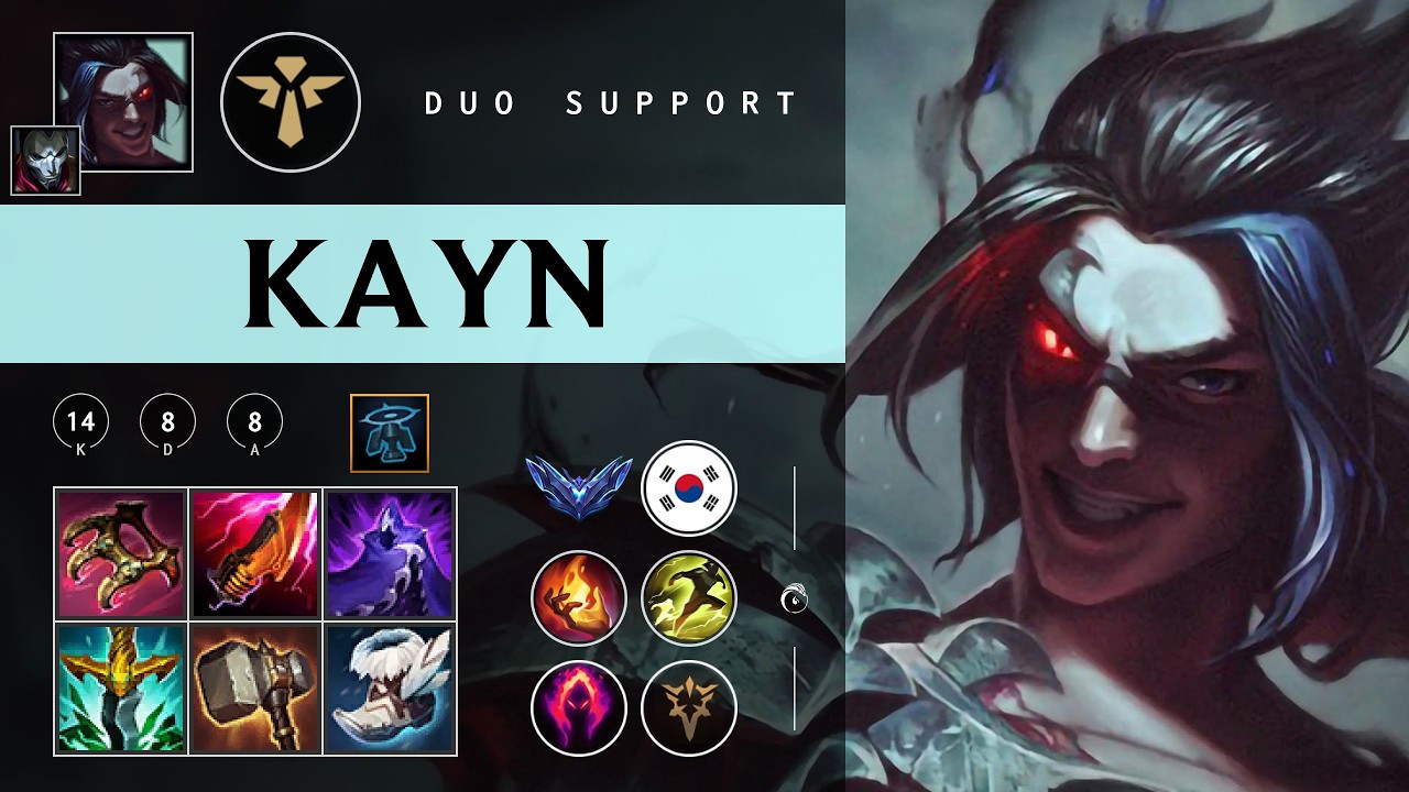 Kayn Support vs Ezreal - KR Diamond Patch 26.04