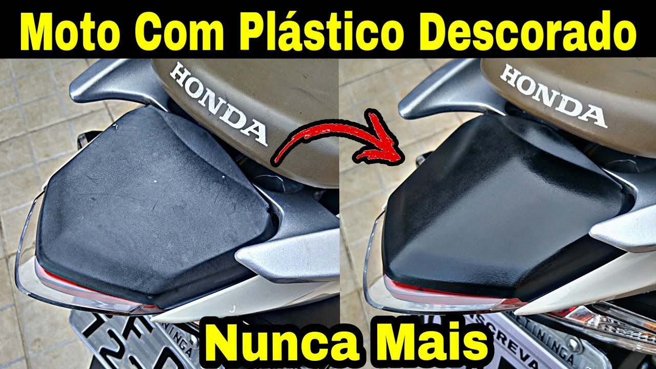 Plásticos de Moto Nova Descorando Como Restaurar