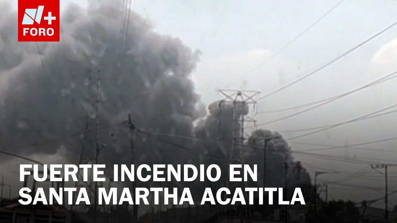 Reportan fuerte incendio en Santa Martha Acatitla | movilizaci&oacute;n de bomberos en Iztapalapa