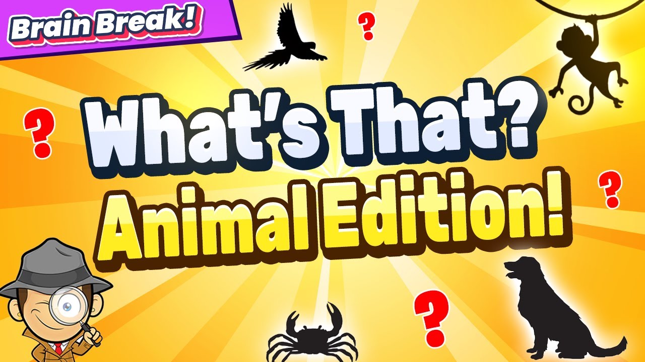 What's That? Animal Edition | Brain Break | Guess Who? Games For Kids | GoNoodle Inspired