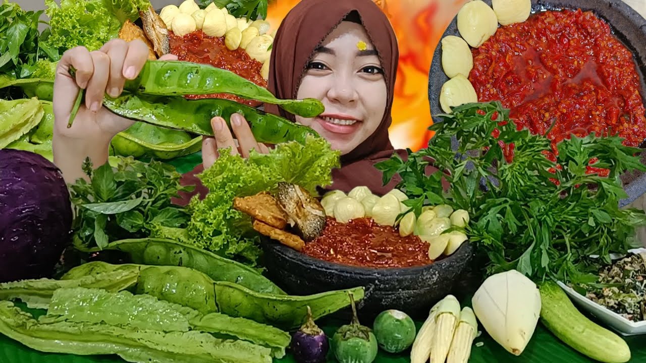 mukbang lalapan mentah tanpa nasi | mukbang