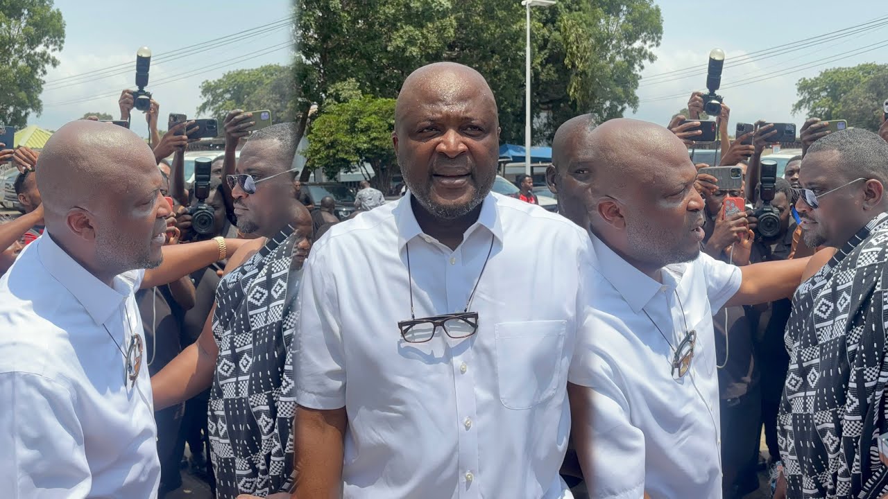 Watch how Ibrahim Mahama consoles Hon. John Dumelo’s at his father’s Burial service 😭
