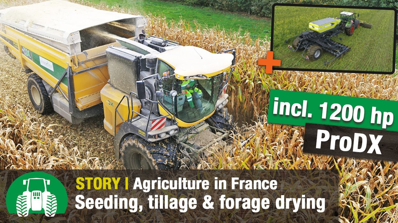 France: Arable farming and forage harvesting | SKY Agriculture EasyDrill, Sulky & 1200-hp ProDX