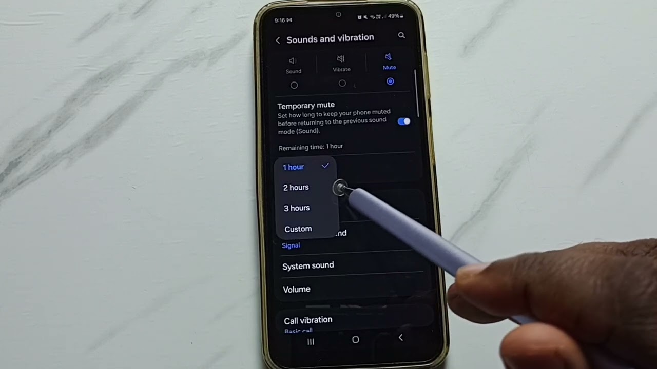Samsung Galaxy A16 5G | How to Set Temporary Mute for Quick Silence