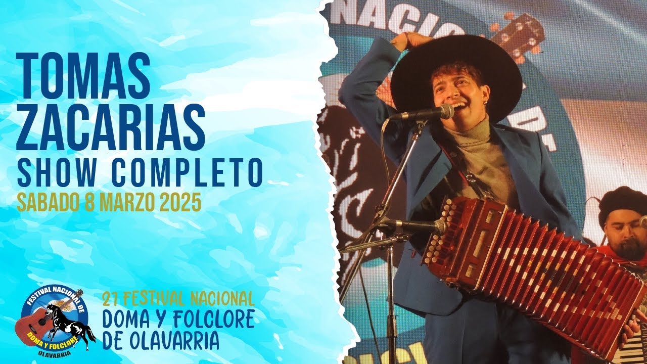 Tomás Zacarías | Festival de Olavarría 2025 | Sábado 8 de marzo