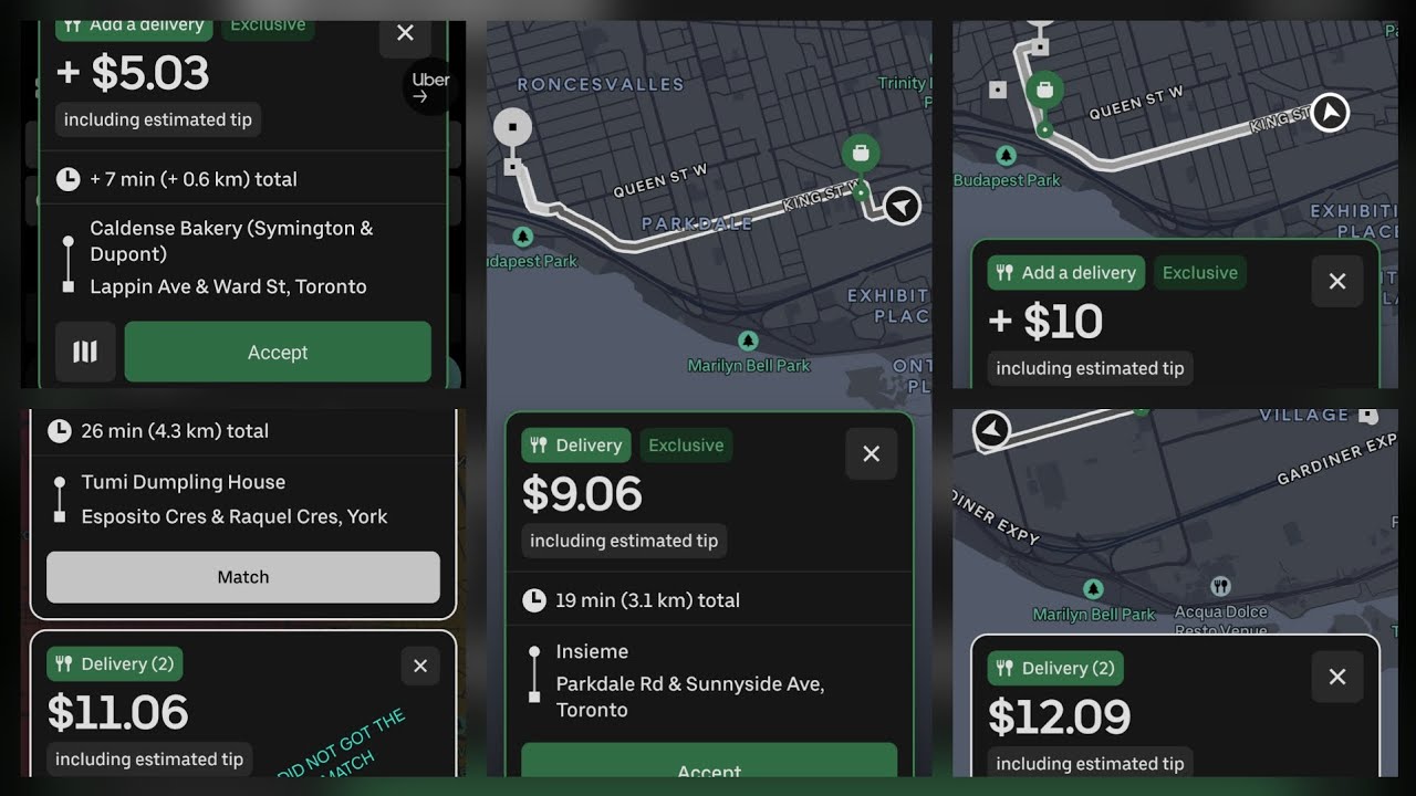 UBER EATS DELIVERY ELECTRIC BIKE TORONTO, CANADA SEPTEMBER 2025