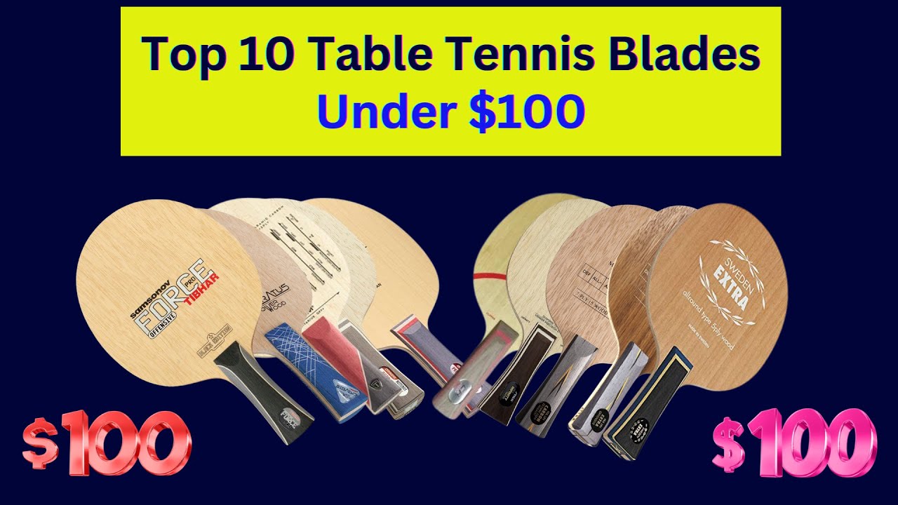 Top 10 Table Tennis Blades Under $100 Revealed!