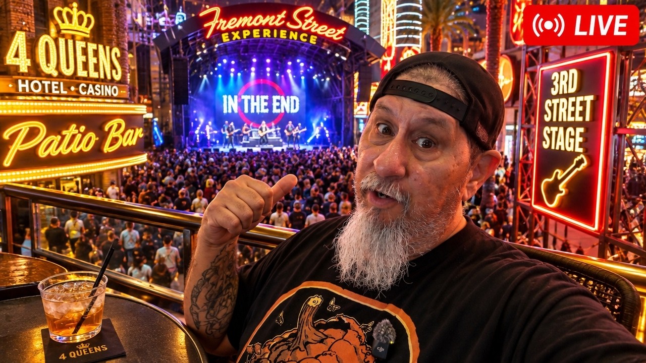 Fremont Street Friday Night Livestream! | In The End - Linkin Park Tribute!