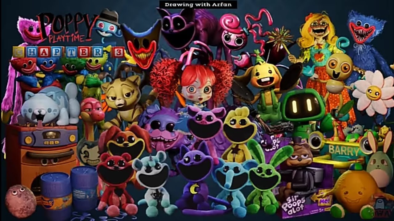 Poppy Playtime Characters Theme songs - Poppy Playtime Chapter  1-3 +Project Playtime