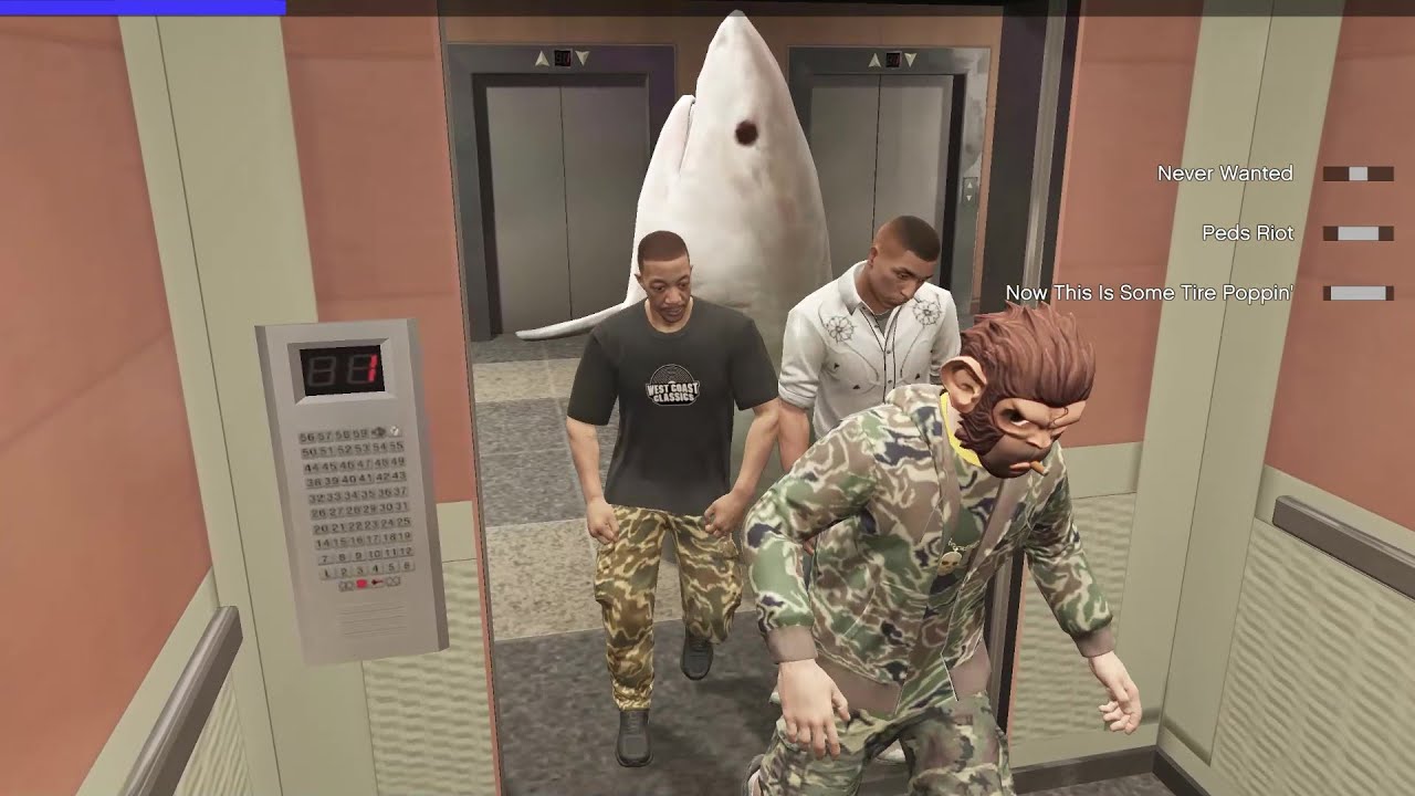 GTA 5 Mp Character Plays Mission, The Bureau Raid, Fire Crew.