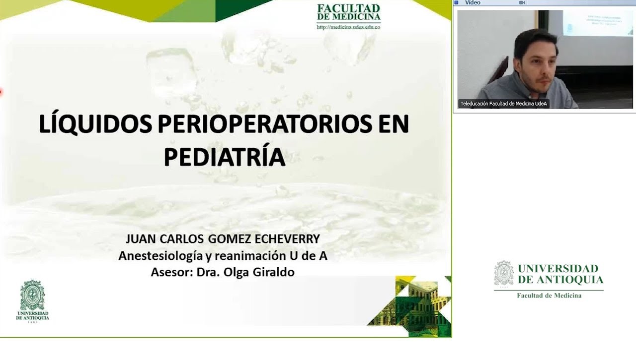 Líquidos perioperatorios en pediatría - Juan Carlos Gómez Echeverry.