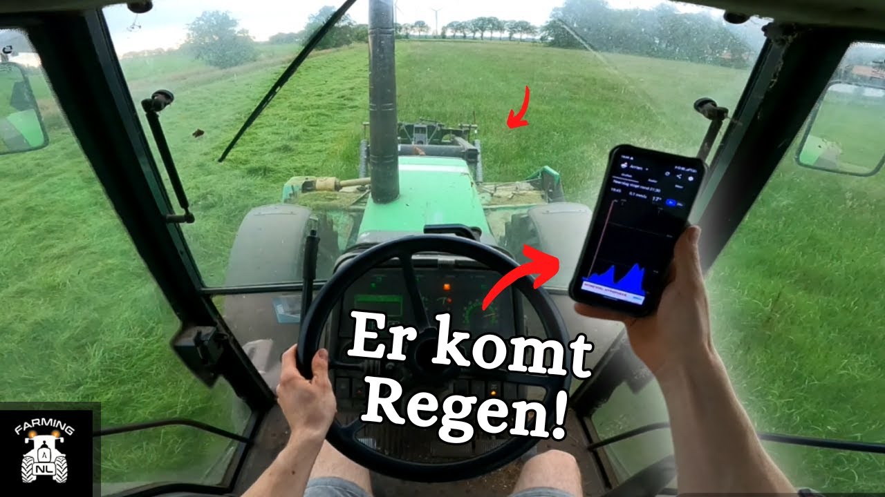 Een Gokje wagen! Cab View Deutz-Fahr Gras maaien