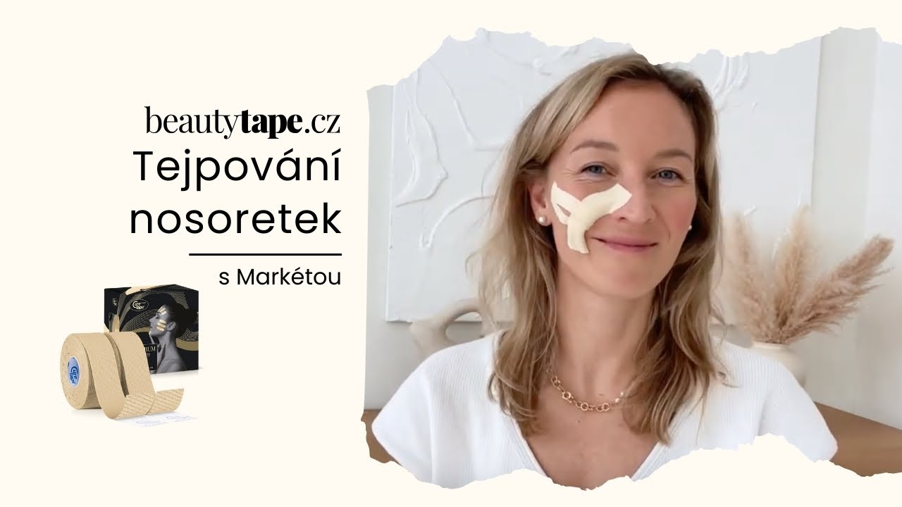Tejpov&aacute;n&iacute; nosoretn&iacute;ch r&yacute;h: jak zm&iacute;rnit vr&aacute;sky kolem &uacute;st pomoc&iacute; kosmetick&yacute;ch tejpů