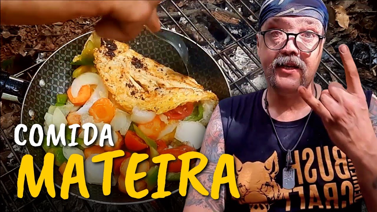 COMIDA MATEIRA - PREPARANDO UM ALMO&Ccedil;O NA FLORESTA