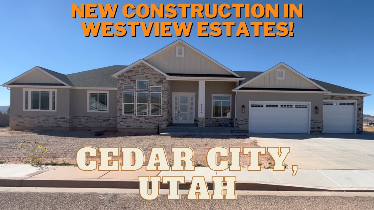 Cedar City New Construction Home Tour In Westview Estates. Cedar City, Utah Real Estate.
