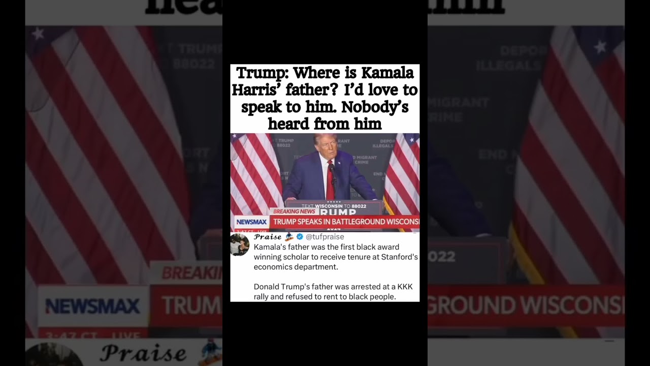 Trump Calls Out Kamala Harris&rsquo;s Father&mdash;Fans React 🔥 #celebritynews