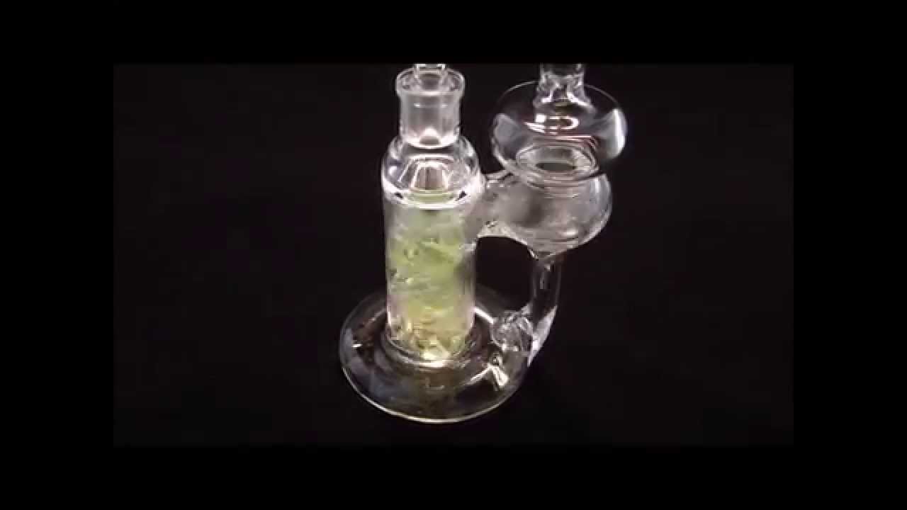 Deluxe showerhead recycler glass bubbler water test