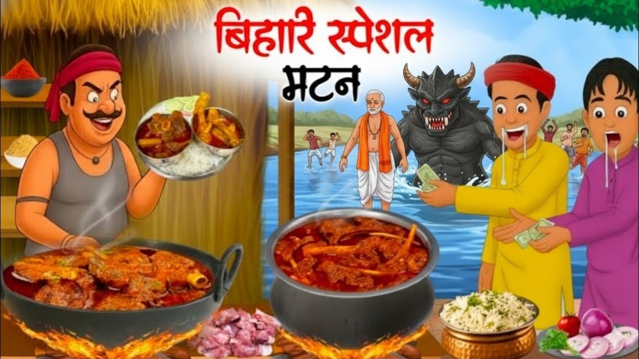 बिहार की स्पाइसी मटन थाली |Bihar ki spicymutton thali |hindi kahani |hindi moralstories |