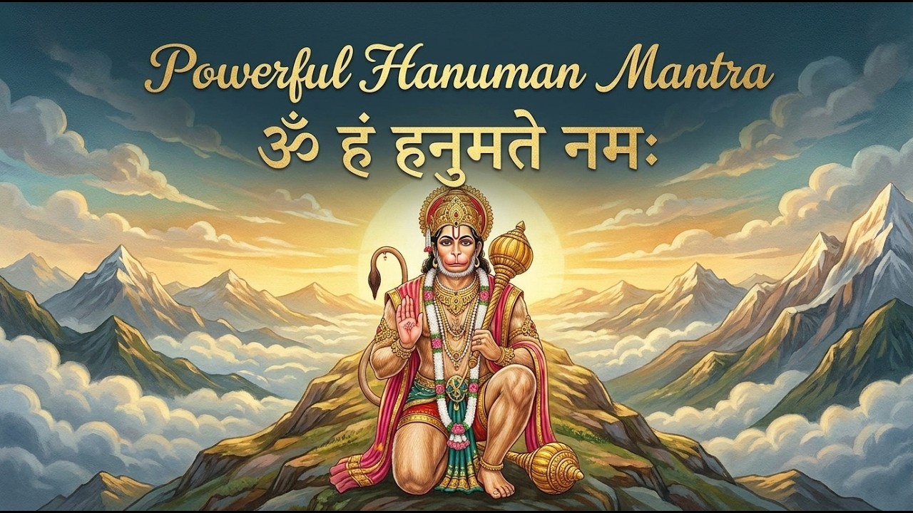 ॐ हं हनुमते नमः |  Hanuman Mool Mantra Chant 2.5 Hours | Protection • Strength • Remove Negativity