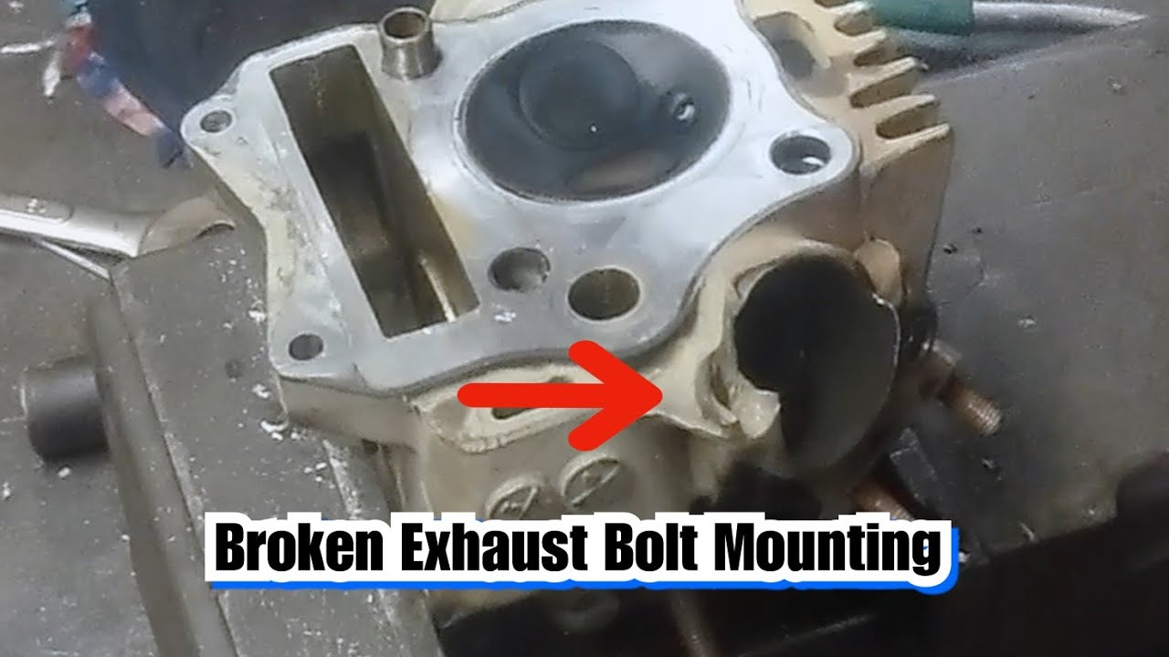 Solusyon sa Biyak o Naputol na Kabitan ng Tambutso / How to Fix Broken Exhaust Bolt Mounting