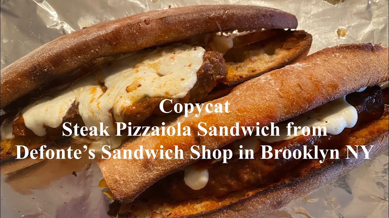 Copycat Steak Pizzaiola Sandwich from Defonte’s Sandwich Shop in Brooklyn NY