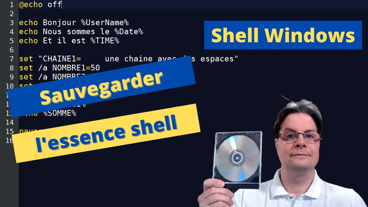 Programmation Shell Windows : Variables