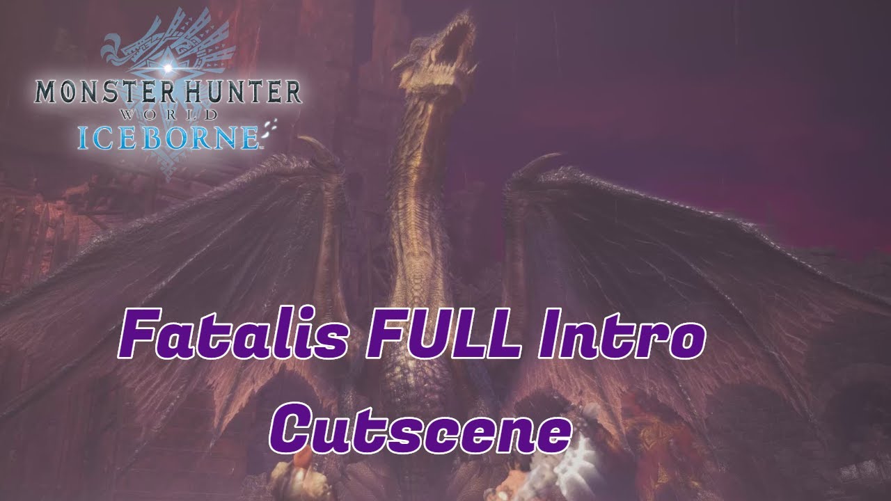 Полная вступительная сцена MHW Iceborne Fatalis