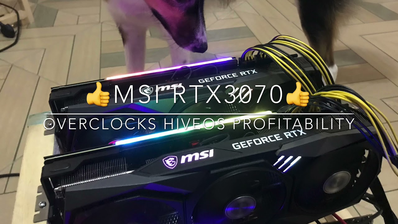 RTX 3070 overclocks in Hiveos 62 Mhs current profitability