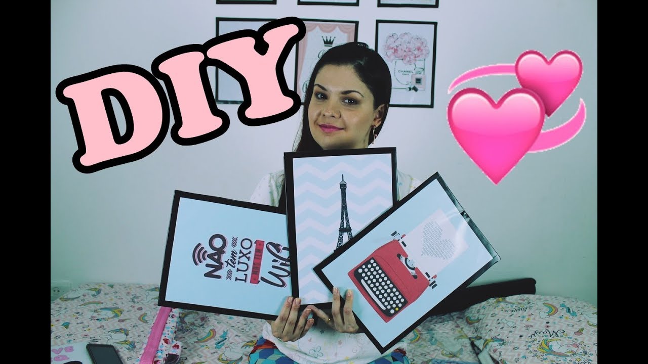 DIY - COMO FAZER QUADROS COM ESTRUTURA DE PAPELÃO - FAÇA VOCÊ MESMO