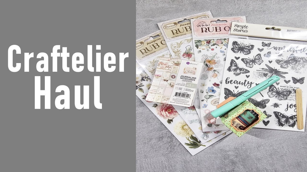 Craftelier Haul ✿ Rub On Ja oder Nein ?! ✿ Viele neue Stempel ✿ Bastel Haul ✿ Neue Papiere